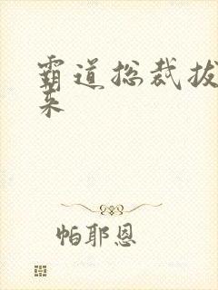 霸道总裁拔不出来