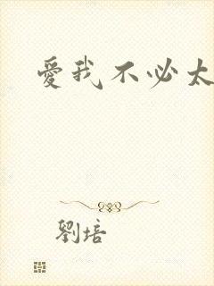爱我不必太痴心