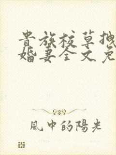 贵族校草拽拽未婚妻全文免费阅读