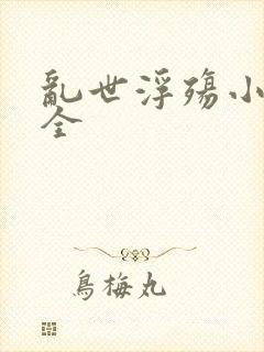 乱世浮殇小说大全