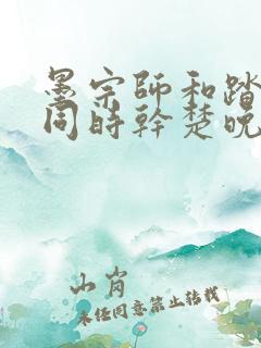 墨宗师和踏仙君同时干楚晚宁