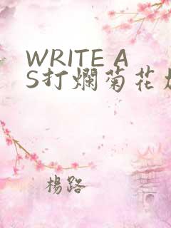 WRITE AS打烂菊花加姜