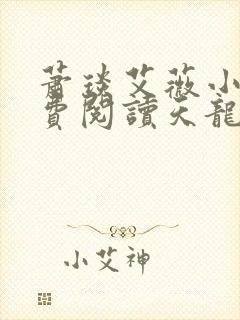 萧琰艾薇小说免费阅读天龙殿