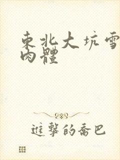 东北大坑雪白的肉体