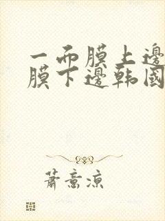一面膜上边一面膜下边韩国