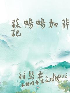 苏畅畅加薪奋斗记