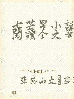 七芒星小说免费阅读全文笔趣阁