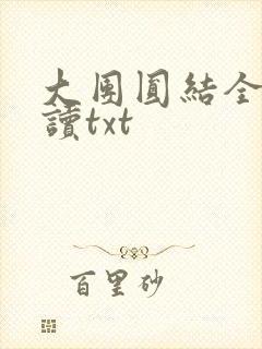 大团圆结全文阅读txt