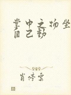 掌中之物坐上来自己动