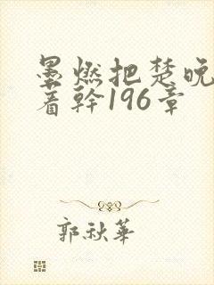 墨燃把楚晚宁按着干196章