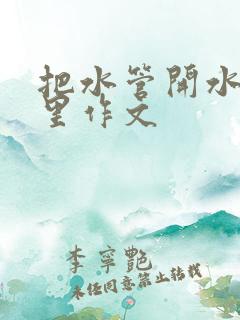 把水管开水放B里作文