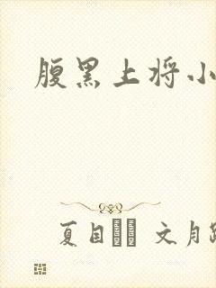 腹黑上将小小妻