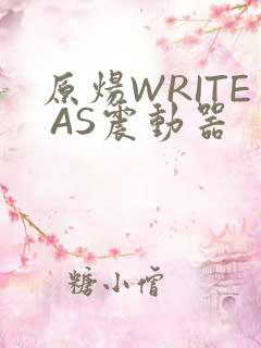 原炀WRITE AS震动器