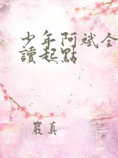 少年阿斌全文阅读起点