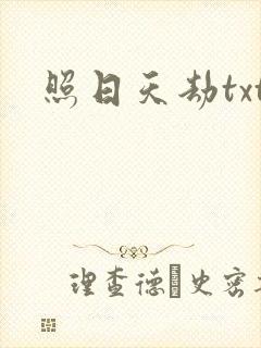 照日天劫txt