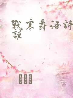 战寒爵洛诗涵小说