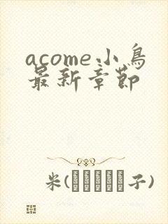 acome小鸟最新章节