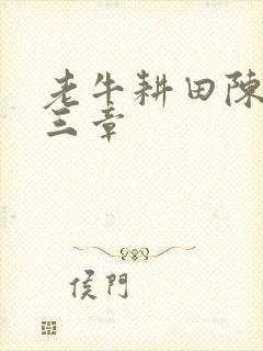 老牛耕田陈雪第三章