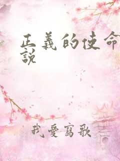 正义的使命 小说