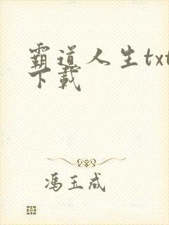 霸道人生txt下载