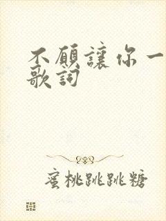 不愿让你一个人歌词