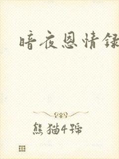暗夜恩情录