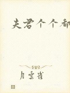 夫君个个都是宝