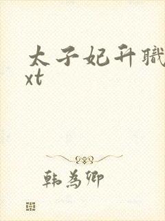 太子妃升职记txt