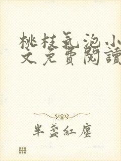 桃枝气泡小说全文免费阅读