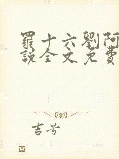 罗十六刘阿婆小说全文免费阅读