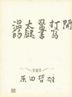 温太医打开眉庄的腿书写