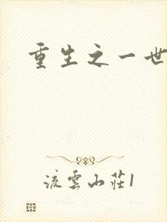 重生之一世枭雄