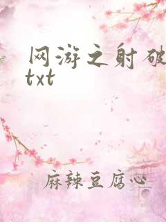 网游之射破苍穹txt