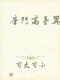 唐门高手异界游