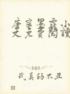 唐宁墨霆小说全文免费阅读百度阅读