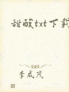 甜酸txt下载