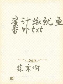 蜜汁炖鱿鱼全文番外txt