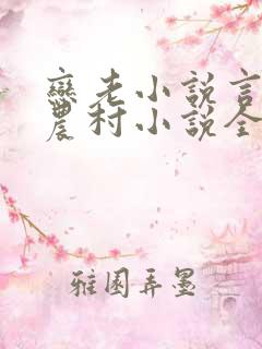 恋老小说言情网农村小说全文阅读