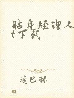 贴身经理人txt下载