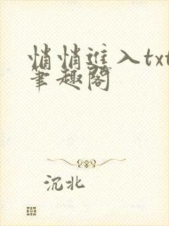 悄悄进入txt笔趣阁