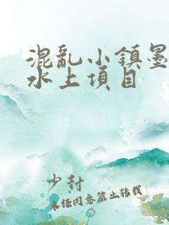 混乱小镇墨池砚水上项目