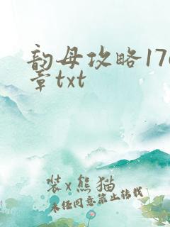 韵母攻略176章txt