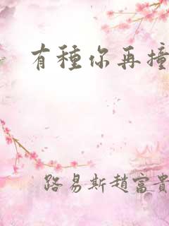 有种你再撞一下