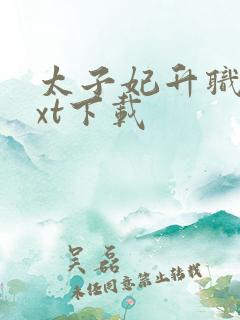 太子妃升职记txt下载