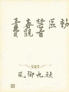 青春禁区动漫免费观看