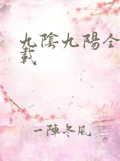 九阴九阳全文下载