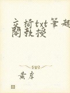 交椅txt笔趣阁教授