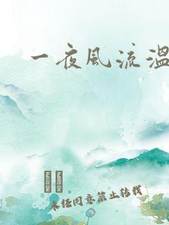 一夜风流温暮生