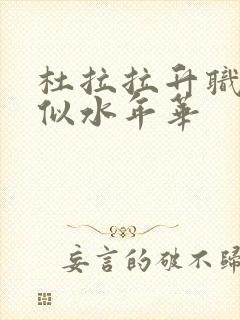 杜拉拉升职记之似水年华