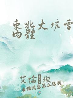 东北大坑雪白的肉体